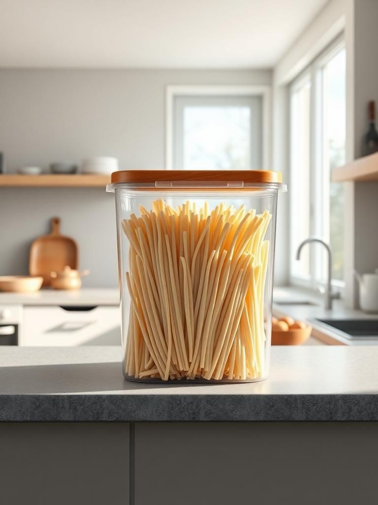 IKEAのパスタケースで乾麺をスッキリ保存 1 IKEAのパスタケースで乾麺をスッキリ保存