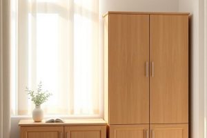 IKEAのビリーに扉をつけて収納力UP！