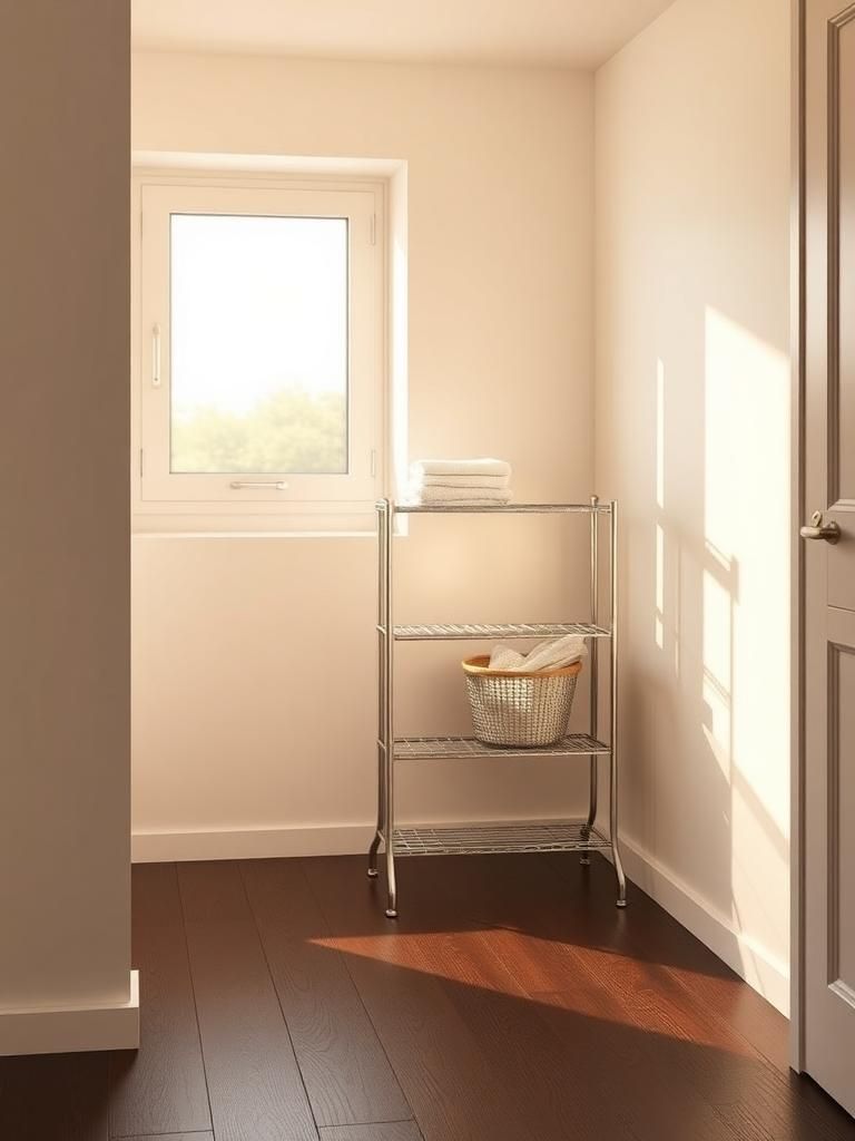 ikea 洗濯ラックで省スペース収納 1 ikea 洗濯ラックで省スペース収納