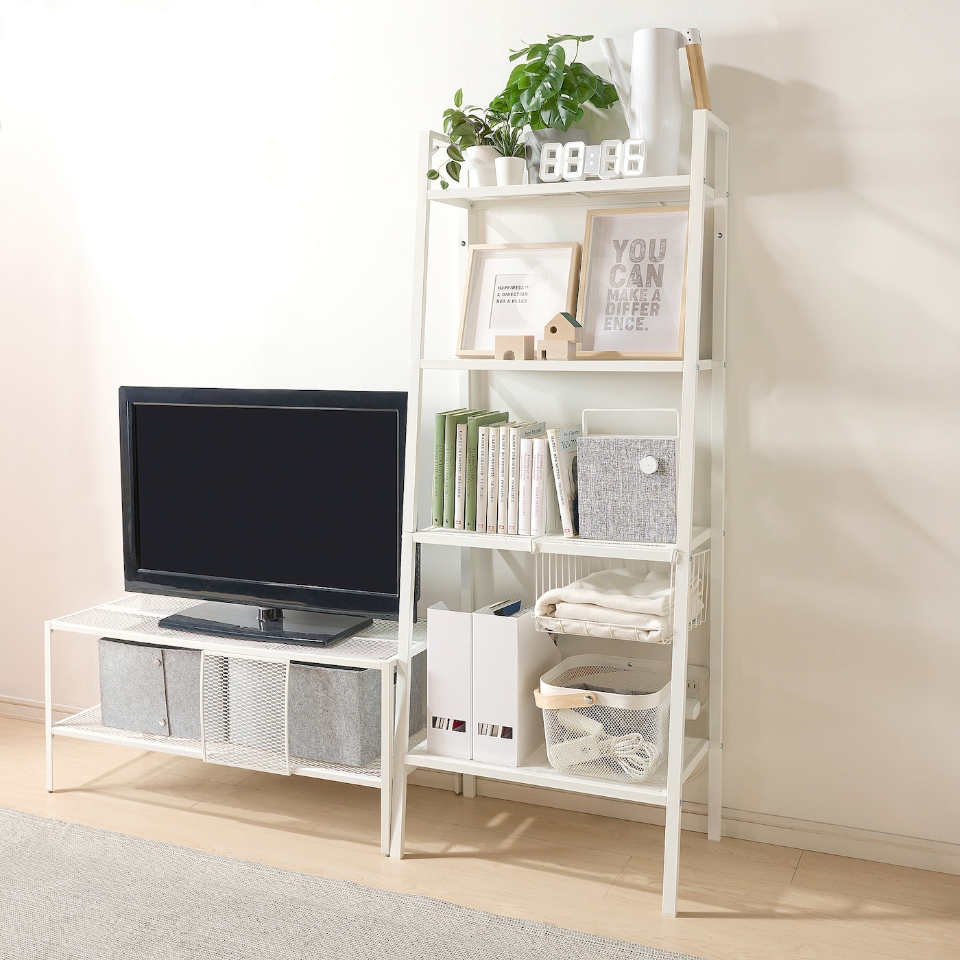 IKEA レールベリの活用術:空間を効果的に使うアイデア 8 lerberg shelf unit white 1349696 pe951516 s5